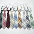 thumbnail image 3 of Uniforme a cuadros Uniforme escolar Estilo universitario Corbata informal Corbata pequeña, 3 of 6