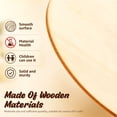 thumbnail image 3 of 50Pcs 4in Wood Piece Natural Wood Slice Unfinished Wood for DIY Crafts Home Decoration Painting Coloring Staining Cup Mat Party Favors, 3 of 11
