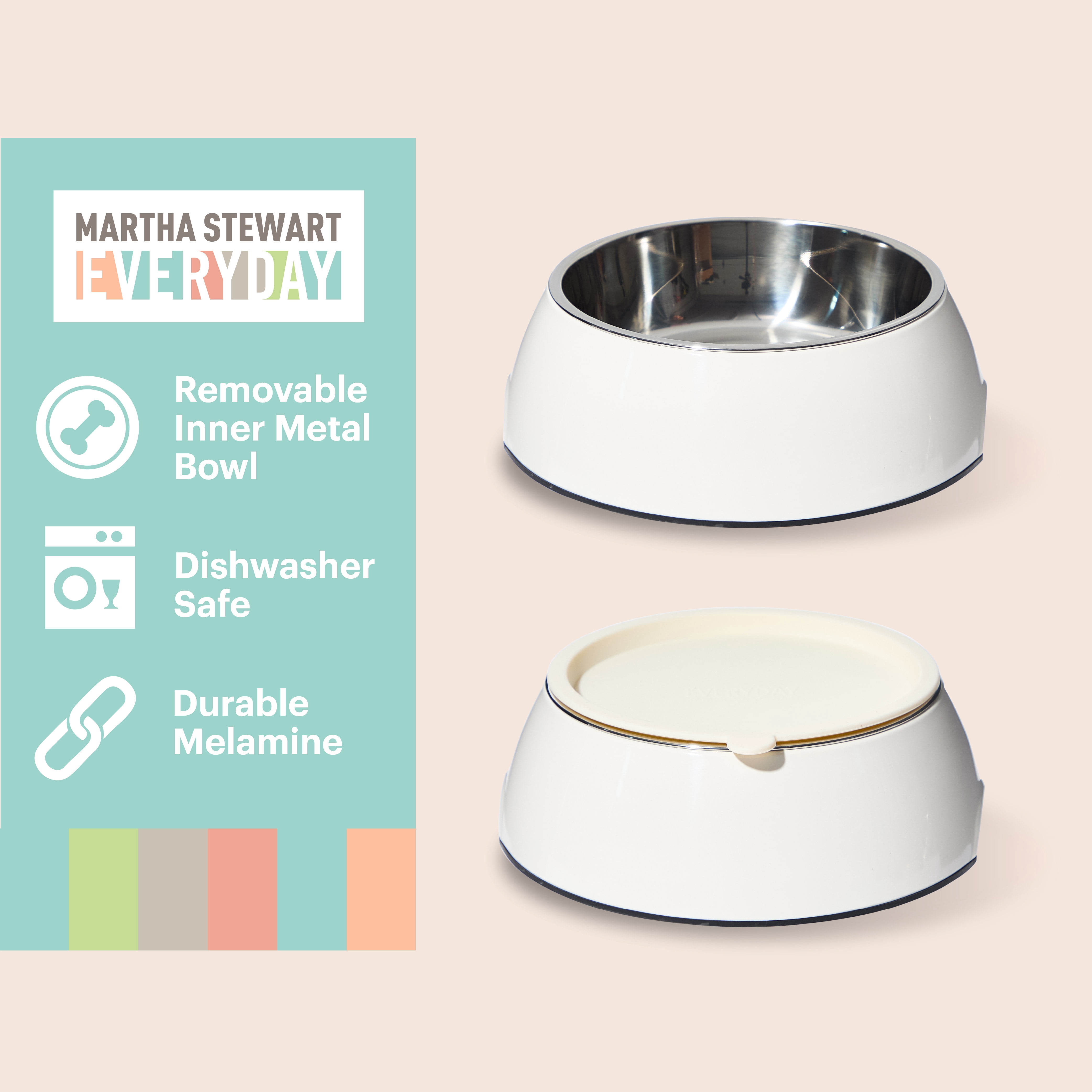 3 in 1 Melamine Cat Bowl Set with Lid for Small and Medium Cats