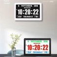 thumbnail image 4 of TFT Color Screen Digital Display Clock Reminder Alarm Clock for Living Room Bedroom Study Lobby Wall Clock, 4 of 5