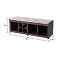 thumbnail image 3 of Better Homes & Gardens 4-Cube Storage Bench, Tobacco Oak, 3 of 6