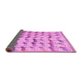 thumbnail image 2 of Ahgly Company Indoor Square Abstract Pink Modern Area Rugs, 4' Square, 2 of 4