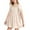 Beige, variant on LUOGENLI Dress Summer Girls Chiffon Ruffle Mini Dress Square Neck Short Sleeve Solid A Line Dress Dress for Girls Denim Plus Size Blue 5-6 Years