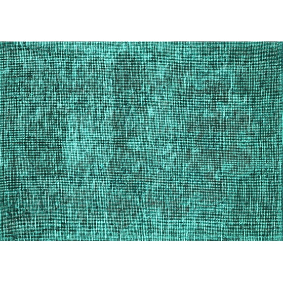 Ahgly Company Machine Washable Indoor Rectangle Persian Turquoise Blue Traditional Area Rugs, 2' x 3'