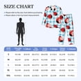 thumbnail image 6 of Kll Flowers And Lady Bugs Sleepwear Mens Flannel Pajamas,Long Cotton Pj Set, 6 of 9