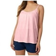 thumbnail image 1 of Hiiyo Women's Tank Top with Built-In Bra Adjustable Spaghetti Strap Camisole, Sizes M, 1 of 3