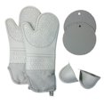 thumbnail image 1 of Guantes Para Horno De Resistentes Al Calor Guantes Gris Sunnimix guantes de horno para hornear, 1 of 8