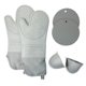 thumbnail image 1 of 3 pares de guantes de silicona resistentes al calor para horno, cocina, hornear, barbacoa, parrilla, guantes largos, agarradera, almohadilla para olla Gris Sunnimix guantes de horno para hornear, 1 of 8