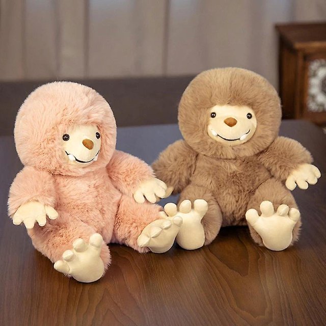 Bonito juguete de peluche de monstruo de Bigfoot, muñeco de peluche de animal de dibujos animados suave, juguetes de acompañamiento, regalos de cumpleaños