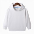 thumbnail image 2 of KPOPLK Boys Hooded Tees - Lightweight Performance Thermal Knit Sweatshirts Pullover Hoodie Long Sleeve Shirts for Boys White Size 5-6 Years, 2 of 4