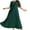 Blue, variant on dazeni Plus Size Dresses for Curvy Women Round Neck Wedding Guest Maxi Dress Pleat Short Sleeve Boho Long Wrap Dress Casual Emprie Waist A Line Swing Dress
