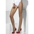 thumbnail image 2 of 19.5" White Diamond Net Fever Hosiery Women Adult Halloween Tights Costume Accessory - One Size, 2 of 2