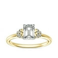 thumbnail image 1 of 0.65 Carat Excellent Emerald Cut Real Diamond New Design Solitaire Ring for Wedding Solid 18K Yellow Gold Size 11, 1 of 6