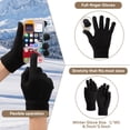 thumbnail image 3 of COOPLUS 3 PCS Winter Hat Scarf Gloves Set, Long Scarf Neck Warmer Beanie with Pom Pom Touchscreen Gloves Set Winter Gifts for Adults Children, 3 of 7