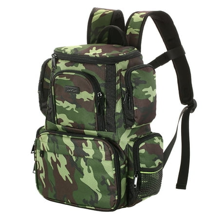 Lixada Fishing Tackle Bag Backpack Fishing Lures Bait Box Storage (Best Backpack Tackle Box)