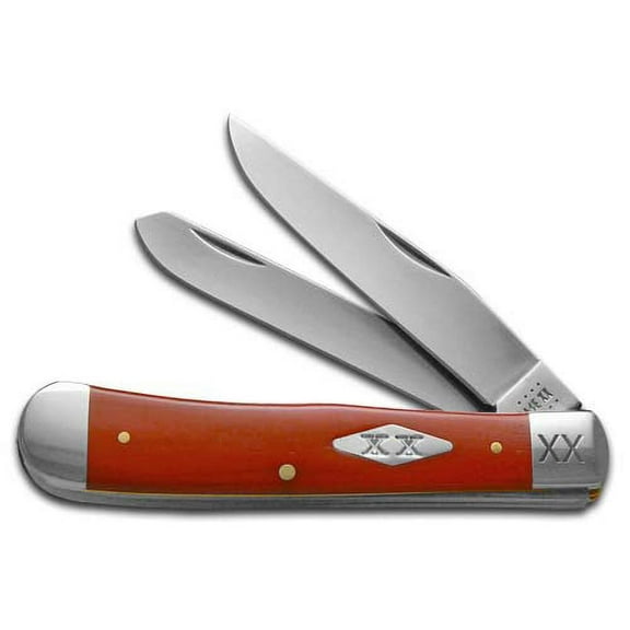 Case XX Knives Smooth Dark Red Bone 23118 Trapper Stainless 1/500 Pocket Knife