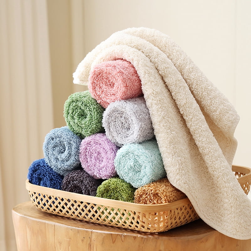 Zhuge 6 Pack White Cotton Washcloths 38x38cm, 100% Cotton Soft Highly Absorbent Small Towels for Bathroom, Face Cleansing & Daily Household Use