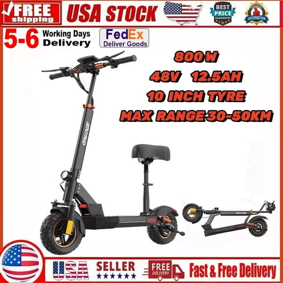 IENYRID Electric Scooter Adult, 800W Motor, 10" Solid Tires, 22 Miles Long Range, 28 mph Folding Commuter Electric Scooter for Adults,With 3 Speed Modes and Dual Braking
