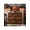 Rust Brown, variant on XC  Dresser For Bedroom With 7 Fabric Drawers, Chest Organizer Units For Clothing, Closet, Guestroom, Storage Tower With Cabinet, Metal Frame, Wooden Top, Lightweight Nursery Furniture,Black