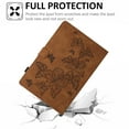 thumbnail image 4 of Dteck Case for iPad Air (3rd Generation) 10.5" 2019 / iPad Pro 10.5" 2017 Case, Embossed Butterfly PU Leather Slim Fit Folio Stand Cover with Auto Wake/Sleep,Brown, 4 of 5