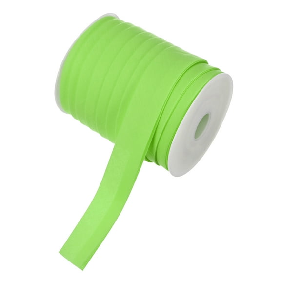 Uxcell Double Fold Bias Tape 1" 25 Yards for Sewing/Seaming/DIY Fruit Green