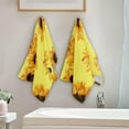 thumbnail image 4 of GZHJMY Sunflower Soft Hand Towels, 2 Pcs Absorbent Bath Towel Decorative Fingertip Towels for Bathroom Gym Spa Hotel Beach Swimming Pool,14.4"x 28.3", 4 of 7
