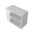 thumbnail image 6 of Modern Rio Verde Side Table in White with Melamine Shelves, 6 of 7