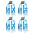thumbnail image 3 of GOOHOCHY 4 bufandas de fútbol nacional para recuerdo de fiesta de fútbol, bufanda gruesa para hombre, bufanda ligera con la bandera de Argentina, accesorio para eventos deportivos, 3 of 8