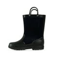 thumbnail image 6 of Kushyshoo Kids Rain Boots for Girls Boys Waterproof Rain Shoes with Easy On Handless Black Solid Boots Size 12, 6 of 8