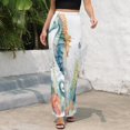 thumbnail image 3 of Marine Life Seahorse High Waisted Casual Flared Trousers Summer Home Pants Gift Street Fashion Night Club Big Size Trousers, 3 of 5