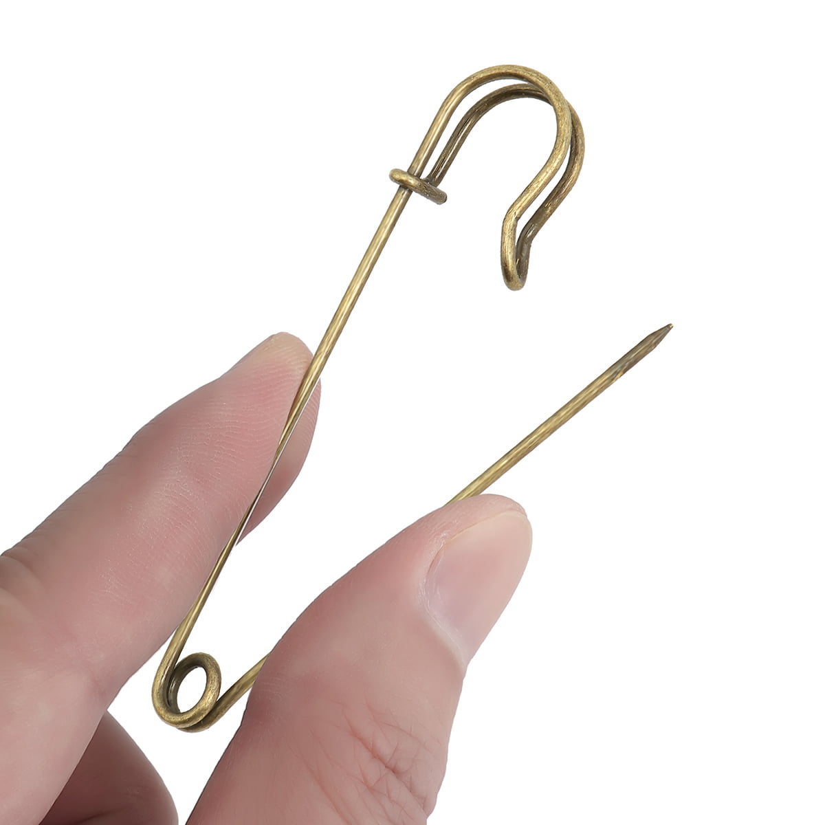 Gold Large Safety Pins Bulk Size 3 - 2 inch 1440 Pieces