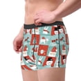 thumbnail image 2 of Yiaed Warm Christmas Memories Print Men's Soft Cotton Boxer Shorts Breathable Boxers Underwear Moisture-Wicking Underwear Stretch Boxer Briefs for Man-X-Large, 2 of 5