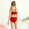 thumbnail image 6 of GYRATEDREAM Girls Two Piece Swimsuits Beach Swimwear Kids Bikini Bathing Suit 2 Piece Swimsuits for 13-14 Years, 6 of 9