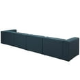 thumbnail image 3 of Modway Mingle 4 Piece Upholstered Fabric Sectional Sofa Set in Blue, 3 of 4