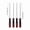 Long Red, variant on 4pcs Pick and Hook Set Car Auto Oil Seal/O-Ring Seal Gasket Pick Hook Puller Remover Tire Stone Cleaning Auto Maintenance Tools