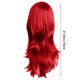 thumbnail image 3 of Pelucas con flequillo para mujer, peluca ondulada suelta de 70 cm de largo, rizada, para cosplay, fiesta, anime, peluca ondulada de cabello completo., 3 of 4