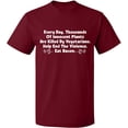 thumbnail image 2 of OXI T-Shirt - Innocent Plants Are Killed, Basic Casual T-Shirt for Men's and Women Fleece T-Shirt Short Sleeve - Cardinal Red Small, 2 of 3