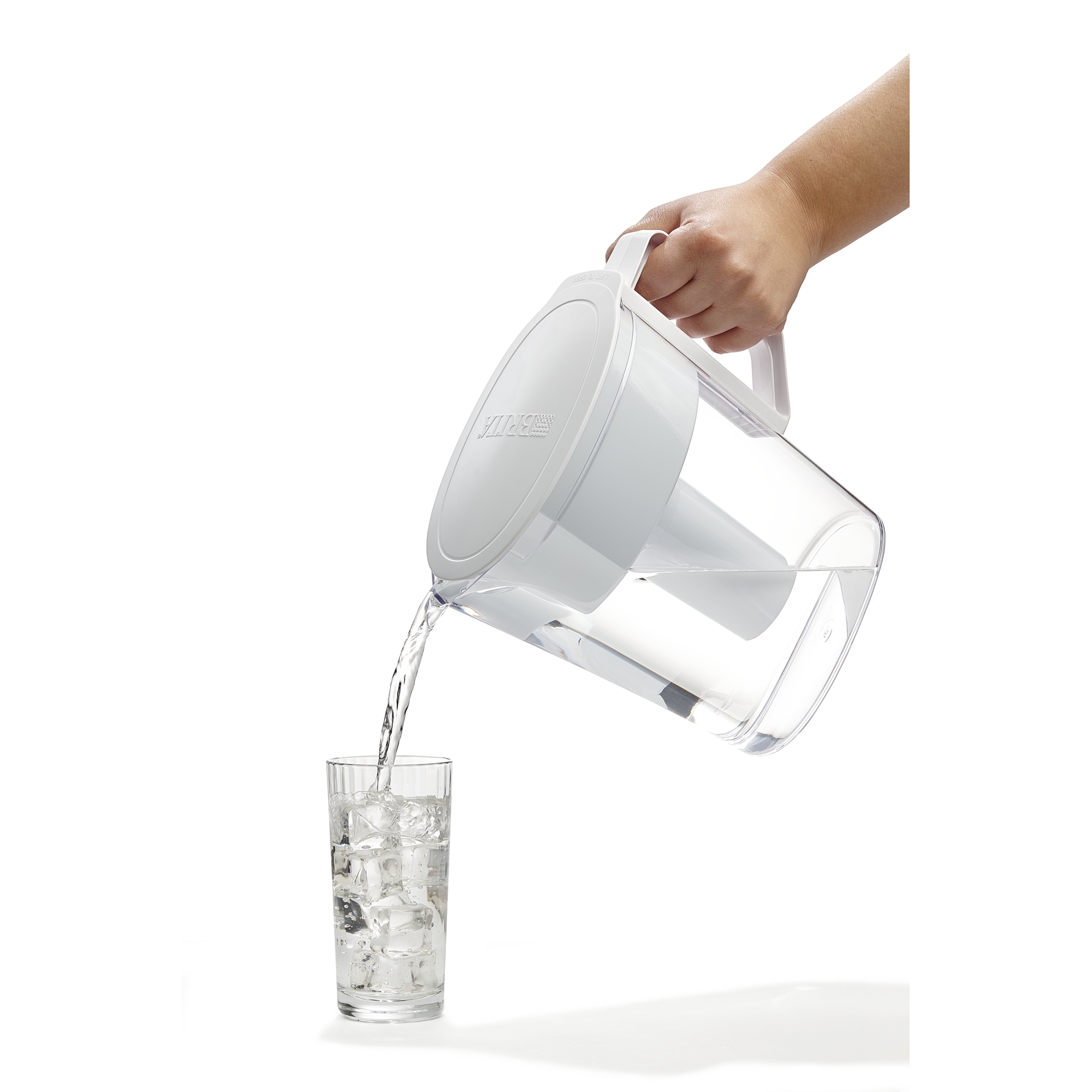 Brita Slim Water Pitcher with 1 Filter, BPA Free, White, 5 Cup - image 2 of 5