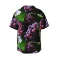 thumbnail image 2 of Disketp Men's Hawaiian Grape Print Shirts Button Down Holiday Beach Shirts-3X-Large, 2 of 7