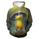 thumbnail image 3 of Sudadera con capucha con estampado completo y divertido de rana arbórea para hombre, sudadera informal de primavera y otoño, ropa de calle holgada de talla grande, 3 of 5