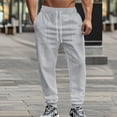 thumbnail image 2 of CharmCyan Men’s Athletic Jogger Pants with Drawstring Waistband and Deep Pockets Comfortable Workout Sweatpants for Training Running Light Gray M, 2 of 2