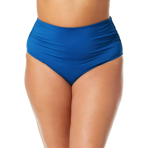 Women's Plus Live In Color High Waisted Shirred Bottom