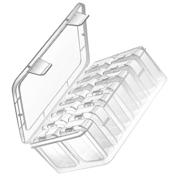 Homoyoyo Clear Plastic Craft Storage Box Organizer for Beads Jewelry Small Items, and Portable, 1 Set