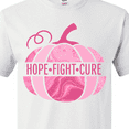 thumbnail image 4 of Inktastic Hope Fight Cure Pink Breast Cancer Awareness Pumpkin T-Shirt, 4 of 5