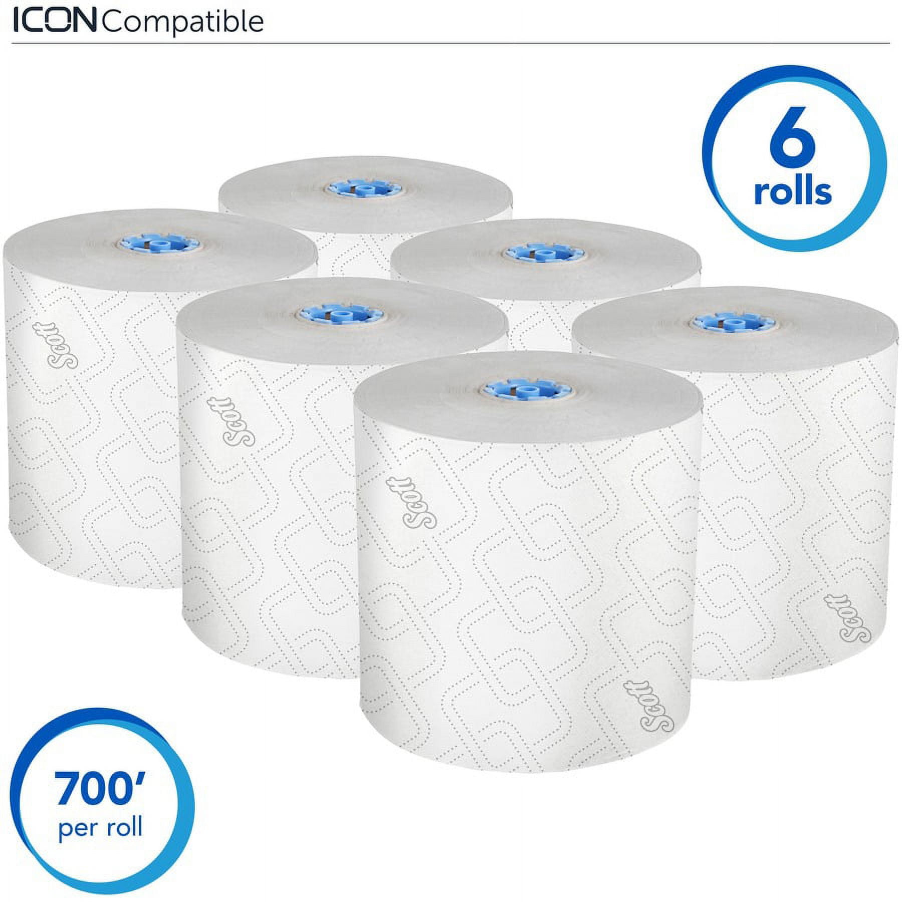Scott Paper Towel Roll,White,700 Sheets,PK6  53925