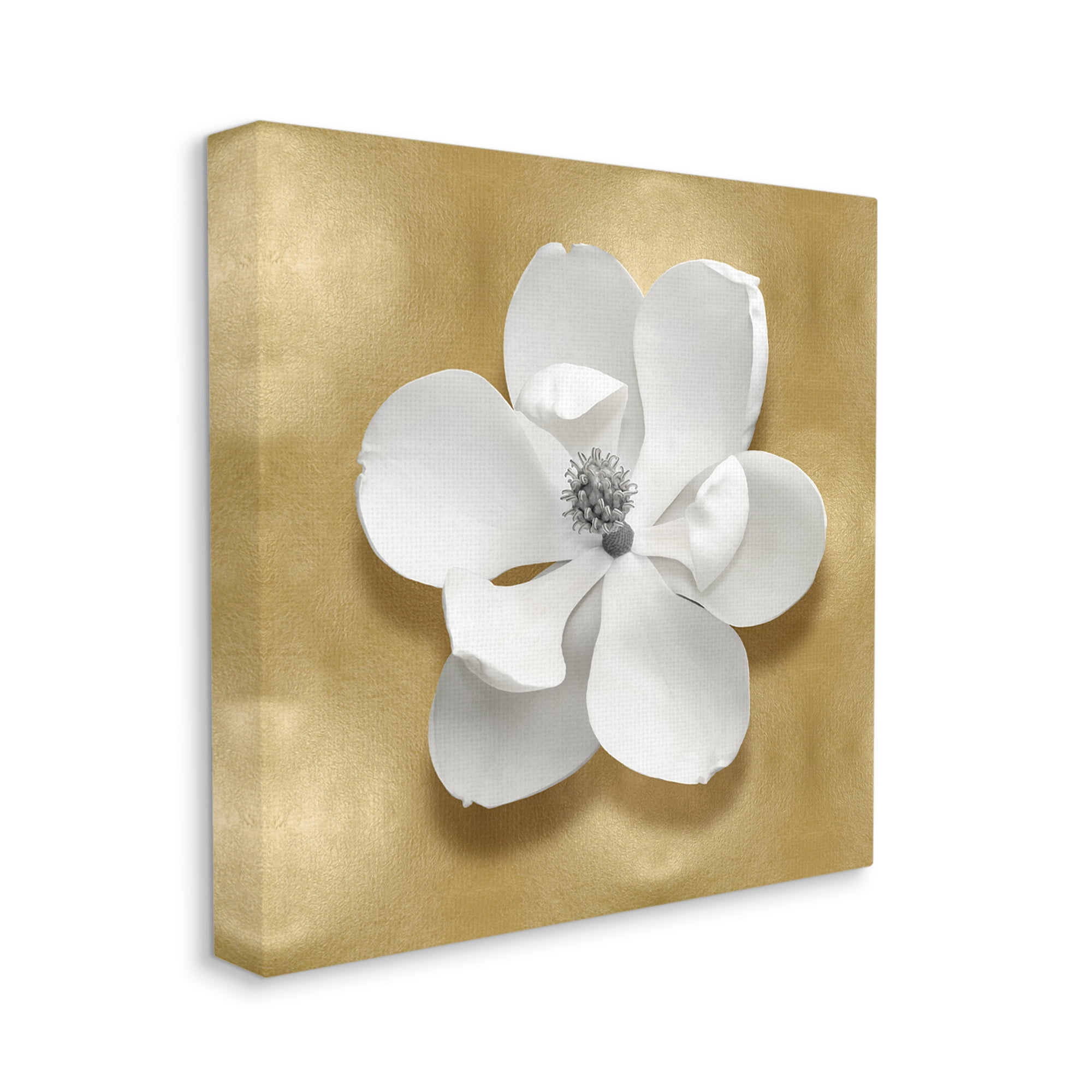 Stupell Industries White Apple Blossom Botanical & Floral Painting Gallery Wrapped Canvas Art Print Wall Art, 36 x 36
