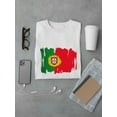thumbnail image 3 of Paint Of The Flag Of Portugal Tee Men's -Image by Shutterstock, 3 of 4