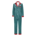 thumbnail image 2 of Family Christmas Pajamas Satin Christmas Pjs Long Sleeve Button down Sleepwaear Holiday Christmas Pajama Set Christmas Pjs Womens, 2 of 4