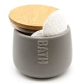 thumbnail image 7 of Bath D Dolomite Round Cotton Box Gray-Bamboo Top, 7 of 7