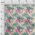 thumbnail image 2 of oneOone Velvet Green Fabric Leaves Craft Projects Decor Fabric Printed By The Yard 58 Inch Wide, 2 of 5